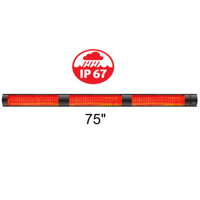 RADtec 6000W 75" Weatherproof Electric Patio Heater - T6000/18R