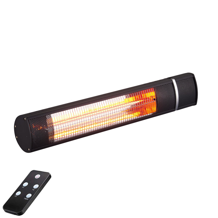 RADtec 1500W 25" Golden Tube Electric Patio Heater (110V)