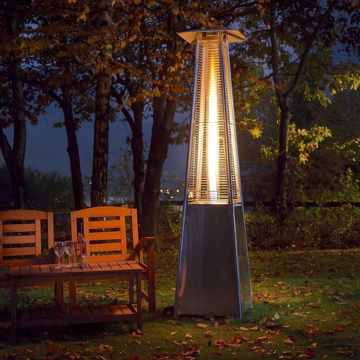 RADtec 89" Tower Flame Propane Patio Heater - Stainless Steel (41,000 BTU)