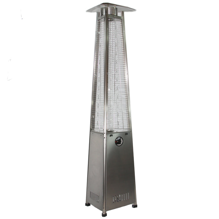 RADtec 93" Pyramid Flame Propane Patio Heater - Stainless Steel Finish (41,000 BTU)