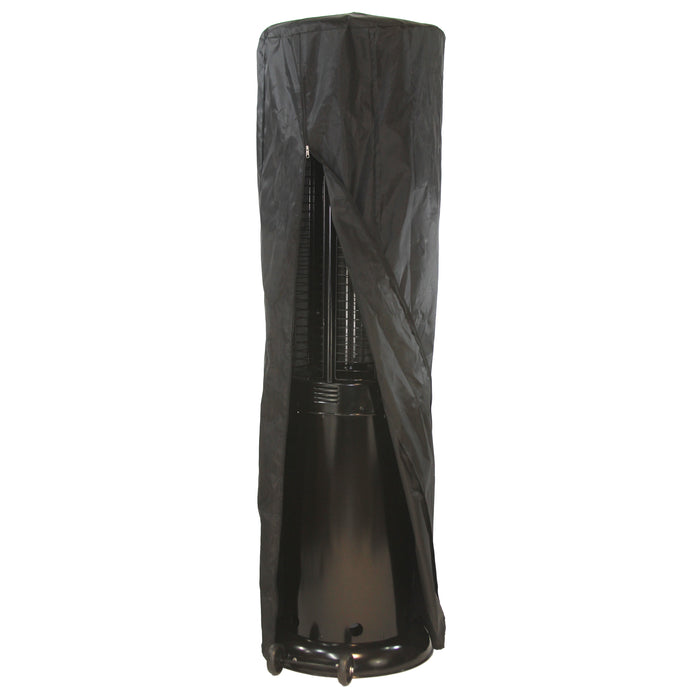 RADtec 80" Ellipse Flame Propane Patio Heater - Black with Clear Glass (41,000 BTU)