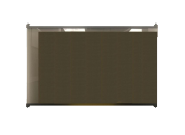 Empire Nexfire EFGLASS Black Single Glass Door Panel