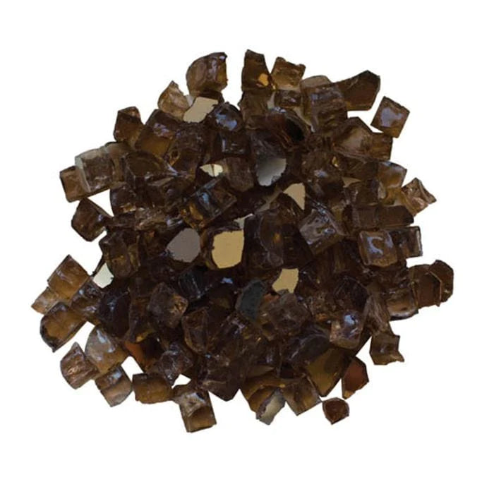 Amantii 1/2" Light Brown Reflective Fire Glass - 5lbs AMSF-GLASS-02