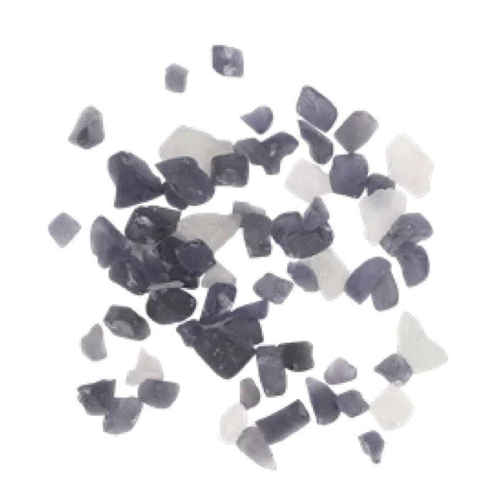 Amantii Smokey Grey and White Fire Glass - 5lbs AMSF-GLASS-14