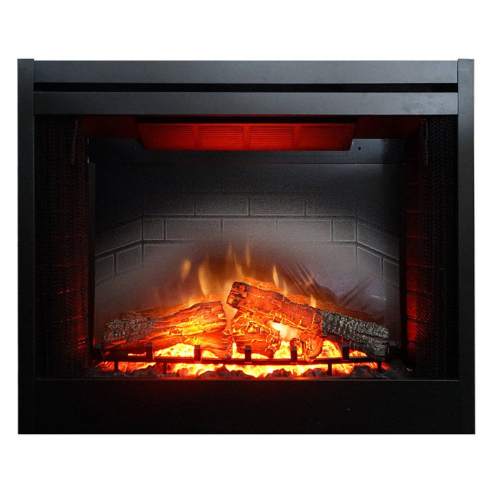 White Mountain Hearth EF39 Nexfire 39-Inch Traditional Electric Fireplace with Inner Glow Log Set and Brick Liner