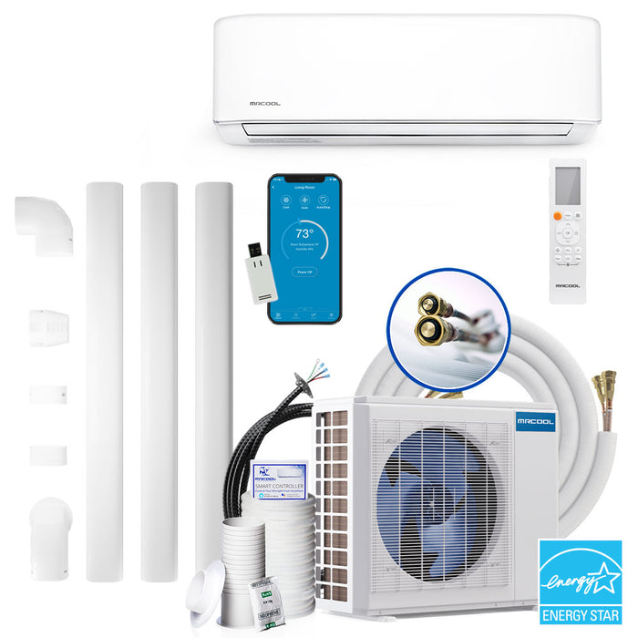 MRCOOL E Star DIY 4th Gen 12k BTU Ductless Mini-Split Heat Pump Complete System 115V/60Hz