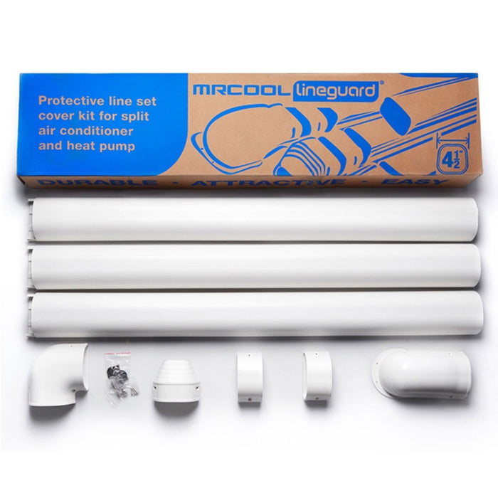 MRCOOL LineGuard 4.5 in. 16-Piece Complete Line Set Cover Kit for Ductless Mini-Split or Central System