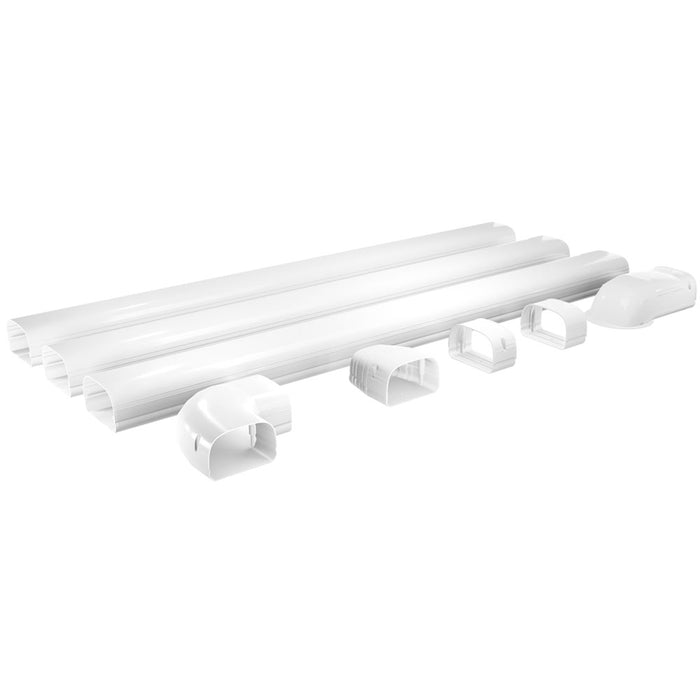 MRCOOL LineGuard 4.5 in. 16-Piece Complete Line Set Cover Kit for Ductless Mini-Split or Central System