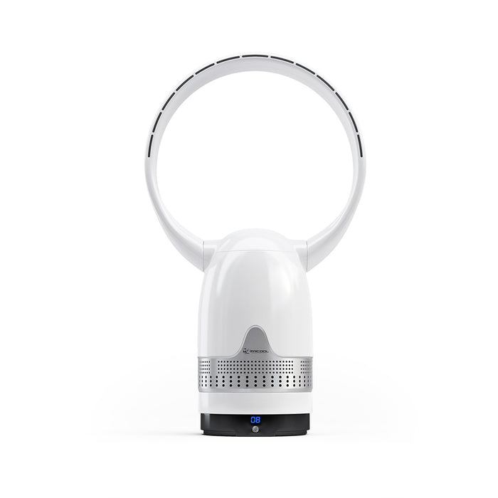 MRCOOL MRBREEZE Silver Circle Bladeless Fan and Air Purifier